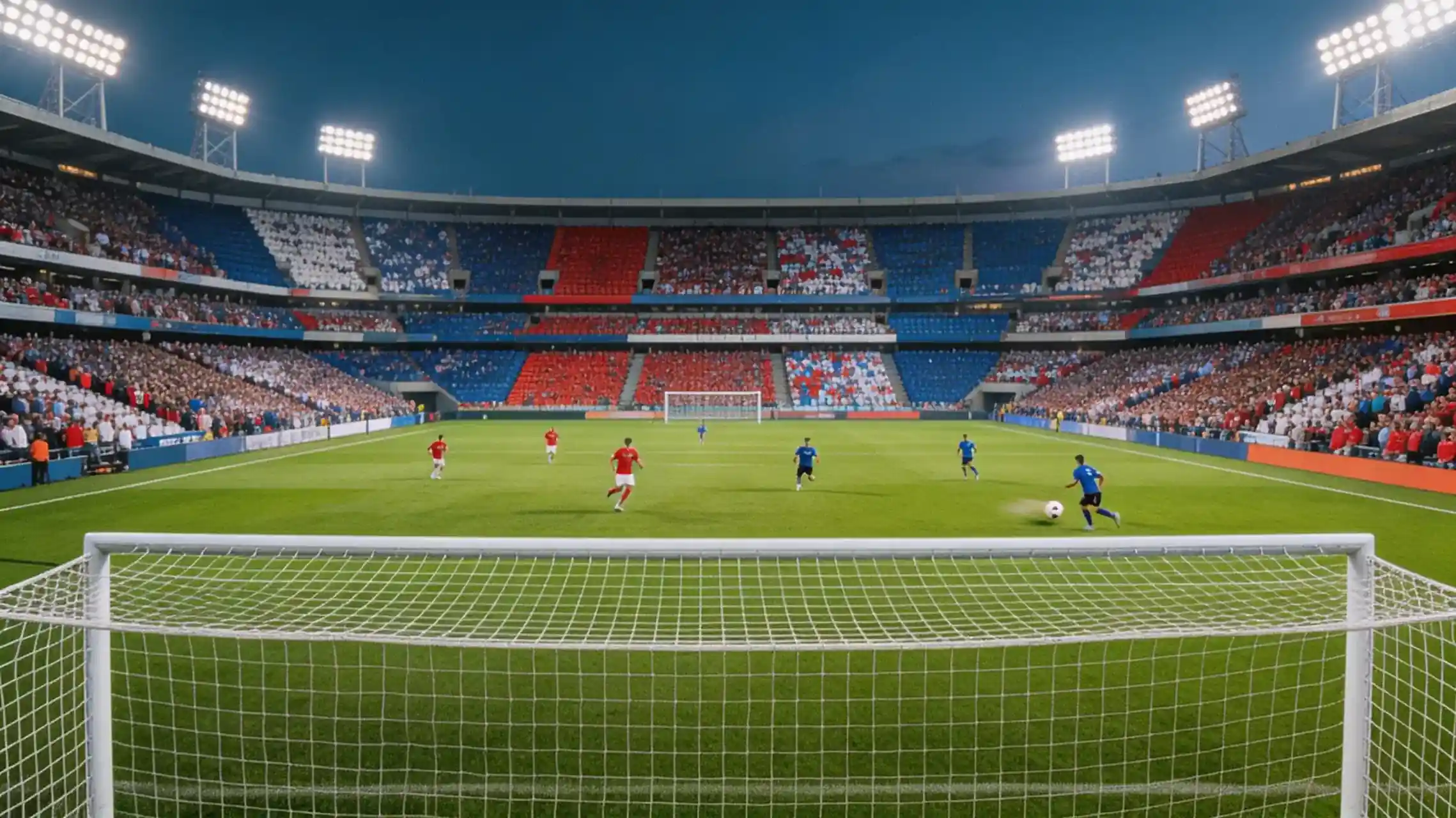 Atmaisféar cluiche peile idirnáisiúnta le slua ag tacaíocht