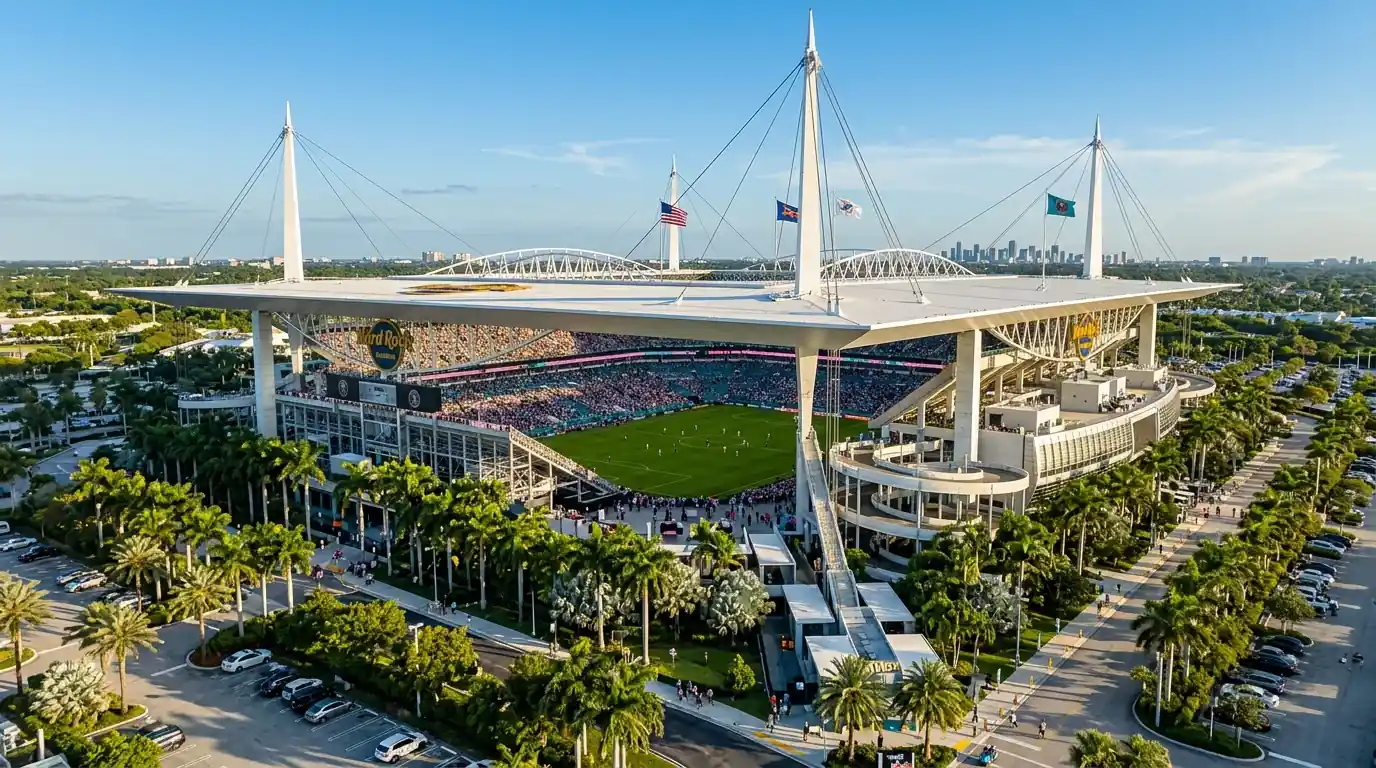 Staid Hard Rock i Miami, Florida ag Corn an Domhain 2026