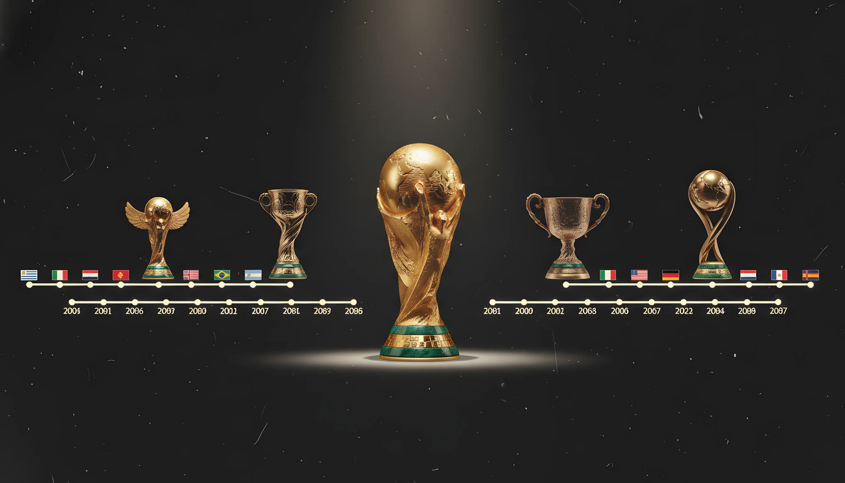 Stair Chorn an Domhain ó 1930 go 2026 – forbhreathnú iomlán ar na turnaimintí go léir